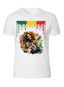 One Love Bob Marley Kingston Jamaica 1945 Rasta Leaf TEE Zion Rootswear Licensed T-Shirt Tee