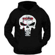 Load image into Gallery viewer, us sniper one shot one kill black sweatshirt hoodie