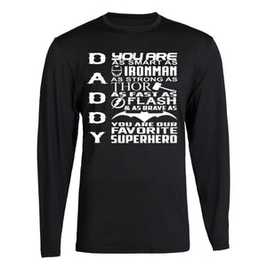 daddy superhero t-shirt father's day gift for dad hoodies sweatshirt long sleeve tank top s to 5xl