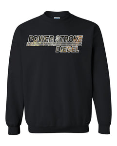 power stroke camo diesel power ford power stroke diesel unisex crewneck sweatshirt tee