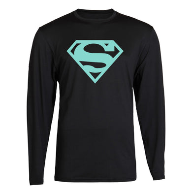 superman color tee s - 2xl t-shirt long sleeve tee