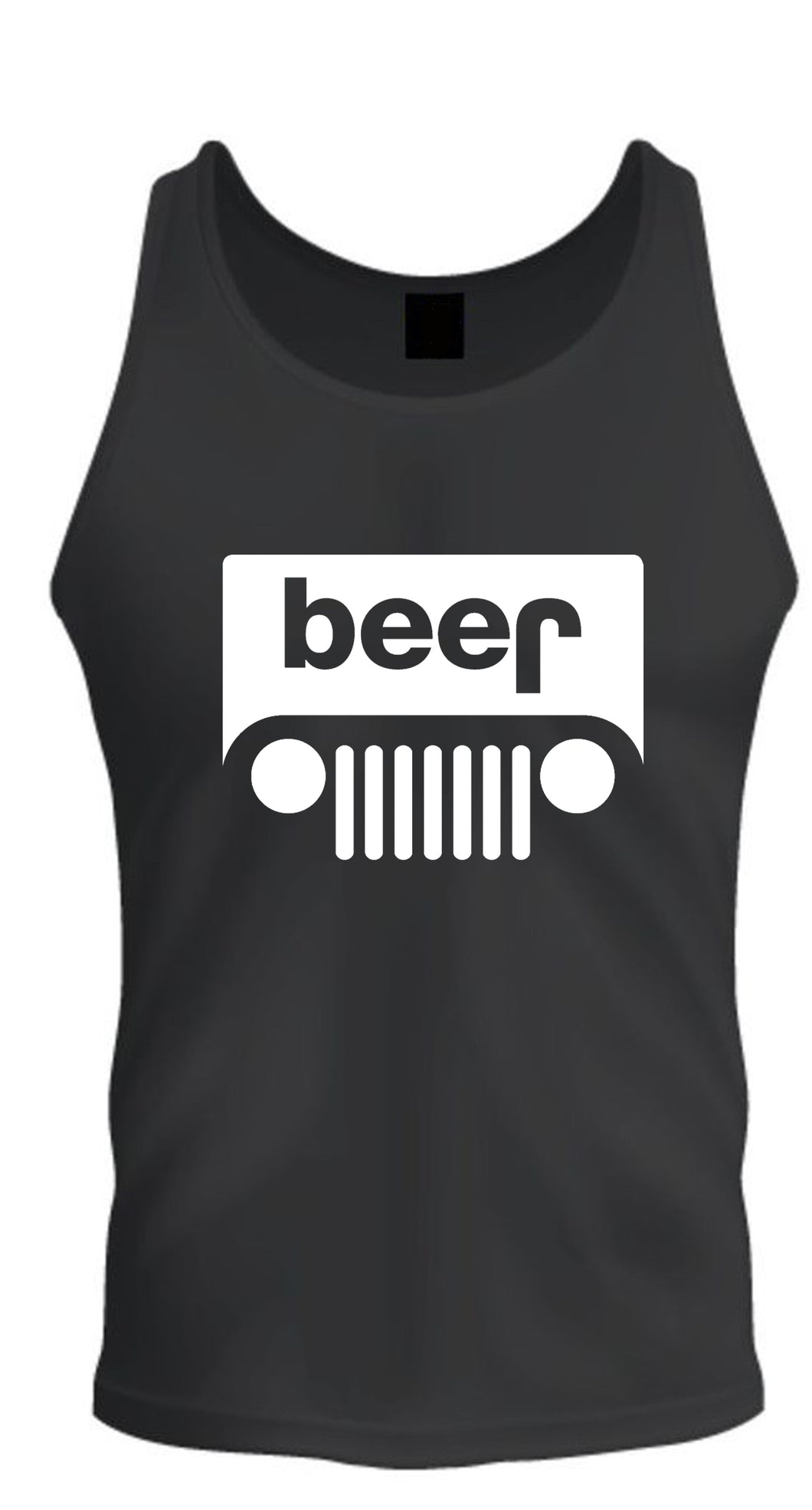 jeep beer tee black s -2xl black tank top