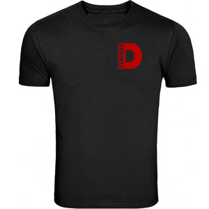 duramax red pocket design t-shirt unisex color black & white tee