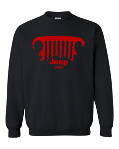 jeep sweatshirt/// jeep only in a jeep 1941 // 2xl /// 4x4 ///off road unisex crewneck sweatshirt tee