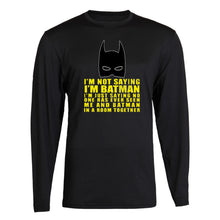 Load image into Gallery viewer, batman long sleeve s - 2xl black long sleeve tee