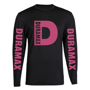 duramax color big design color black long sleeve tee s-2xl