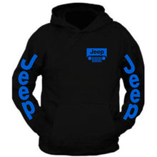 Load image into Gallery viewer, new all colors jeep tee /// black hoodie // s-2xl /// 4x4 /// off road black hoodie hooded sweatshirt