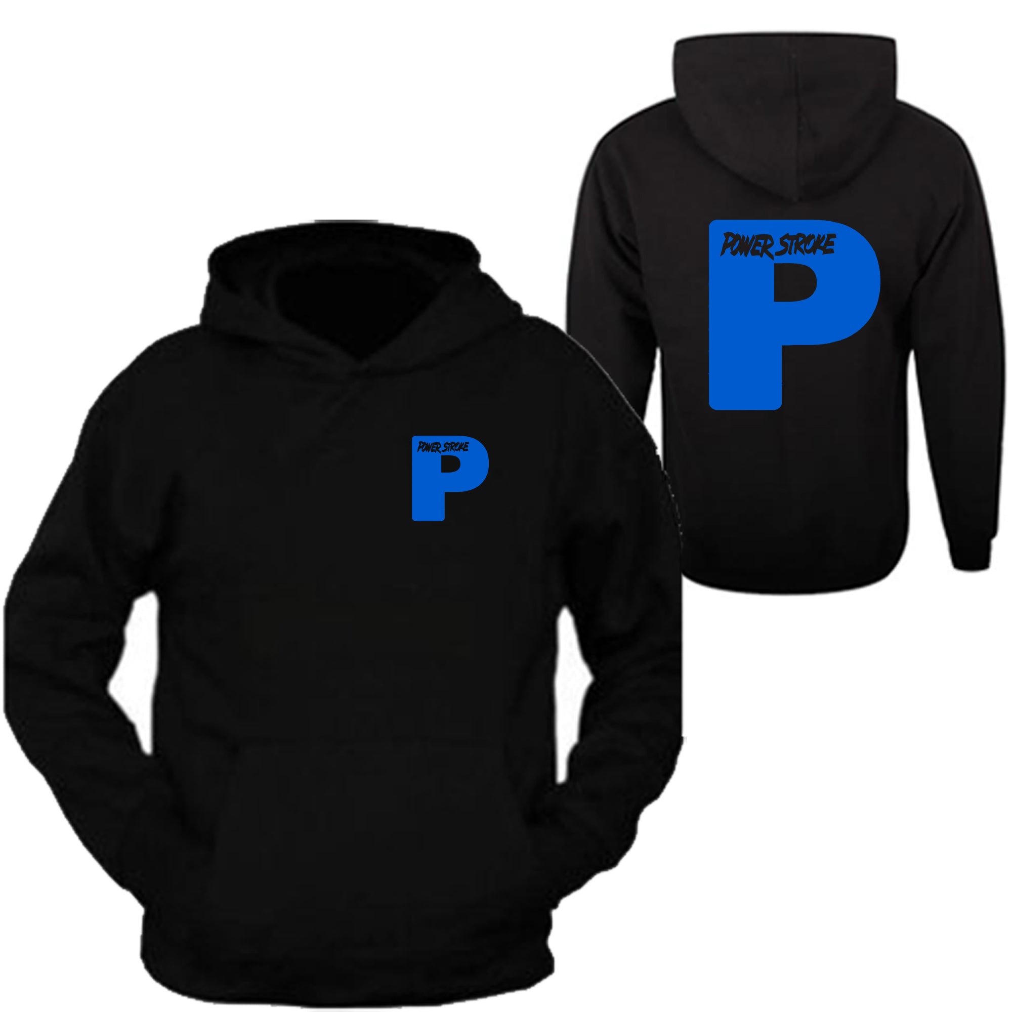 Powerstroke Camo Diesel Power Hoodie – Front Ford Power Stroke Diesel, Black, Heavyweight Pullover, S-3XL, Unisex