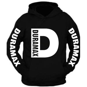 duramax big design all colors black hoodie hooded sweatshirt white
