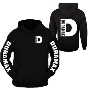 duramax hoodie sweatshirt all sizes all colors front and back white