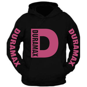 duramax big design all colors black hoodie hooded sweatshirt pink