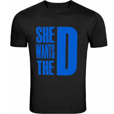she wants the d dmaxx t-shirts tee blue d