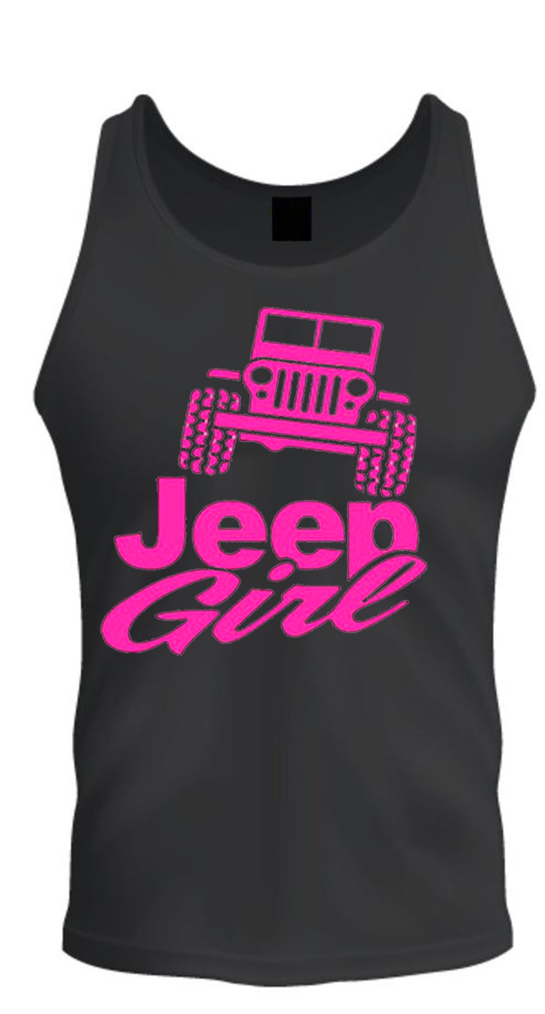 pink jeep girl tank top 4x4 /// off road s-2xl tee tank top