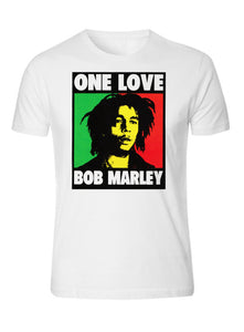 one love bob marley kingston jamaica 1945 rasta leaf tee zion rootswear licensed t-shirt tee