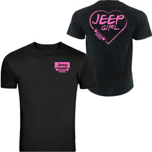 Load image into Gallery viewer, pink jeep girl heart t-shirt  4x4 /// off road s to 5xl tee