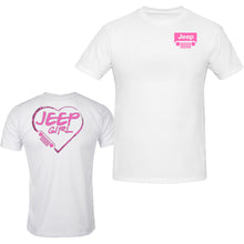 Load image into Gallery viewer, pink jeep girl heart t-shirt  4x4 /// off road s to 5xl tee