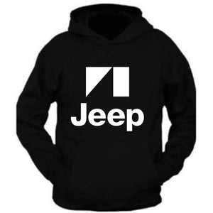 white jeep tee /// black hoodie // s-2xl /// 4x4 /// off road black hoodie hooded sweatshirt