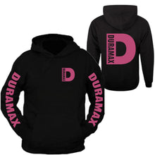 Load image into Gallery viewer, duramax hoodie sweatshirt all sizes all colors front and back pink