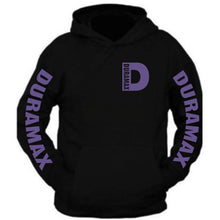Load image into Gallery viewer, duramax hoodie sweatshirt all sizes all colors the back is plain purple
