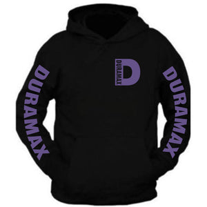 duramax hoodie sweatshirt all sizes all colors the back is plain purple