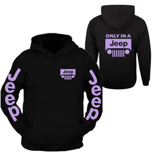 jeep sweatshirt /// jeep only in a jeep s - 2xl /// 4x4 /// off road hoodie sweatshirt (hoodie)