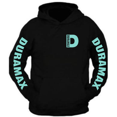 duramax pocket design color black hoodie hooded sweatshirt