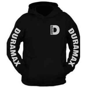duramax hoodie sweatshirt all sizes all colors the back is plain gray