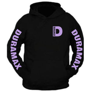 duramax hoodie sweatshirt all sizes all colors the back is plain coral