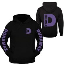 Load image into Gallery viewer, duramax hoodie sweatshirt all sizes all colors front and back purple