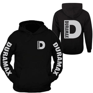 duramax hoodie sweatshirt all sizes all colors front and back gray
