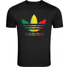 Load image into Gallery viewer, addicted rasta bob color tee s - 5xl black t-shirt te