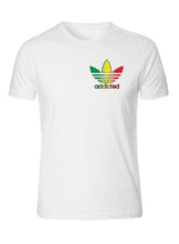 Load image into Gallery viewer, addicted rasta bob color tee s - 5xl black t-shirt tee the back is plain