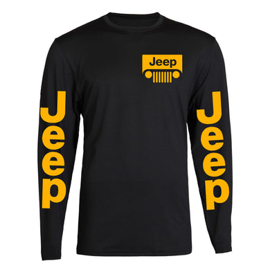 yellow jeep s - 2xl 4x4 off road long sleeve tee