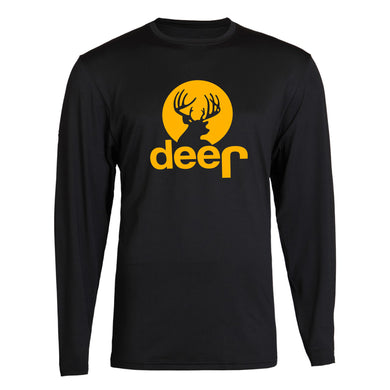 yellow jeep t-shirt jeep deer hunting buck unisex t-shirt long sleeve