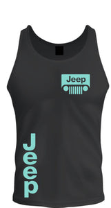 jeep tee tank top white pink blue orange yellow mint green all colors