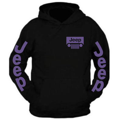 purple jeep hooded sweatshirt /// purple jeep // s-5xl /// 4x4 /// off road