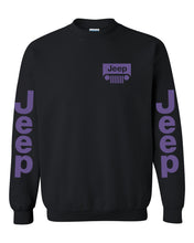 Load image into Gallery viewer, purple jeep sweatshirt /// purple jeep // s-5xl /// 4x4 /// off road unisex crewneck sweatshirt tee