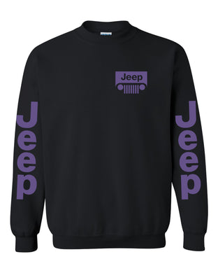 purple jeep sweatshirt /// purple jeep // s-5xl /// 4x4 /// off road unisex crewneck sweatshirt tee