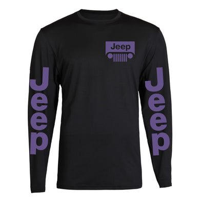 purple jeep s - 2xl 4x4 off road long sleeve tee