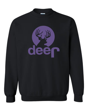 purple jeep sweatshirt jeep deer hunting buck shirt unisex crew-neck sweatshirt tee