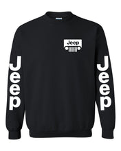 Load image into Gallery viewer, jeep sweatshirt /// white jeep // s-5xl /// 4x4 /// off road unisex crewneck sweatshirt tee