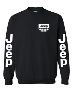 jeep sweatshirt /// white jeep // s-5xl /// 4x4 /// off road unisex crewneck sweatshirt tee