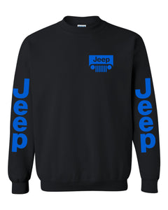 jeep sweatshirt /// blue jeep // s-5xl /// 4x4 /// off road unisex crewneck sweatshirt tee