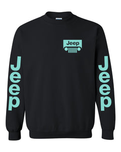 jeep sweater all sizes jeep 4x4  off road unisex crew neck sweatshirt tee