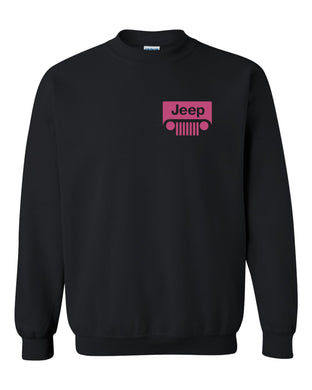 pink jeep sweatshirt jeep shirt unisex crewneck sweatshirt tee