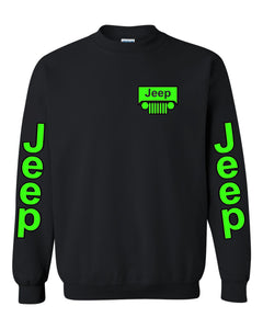 jeep sweater all sizes jeep 4x4  off road unisex crew neck sweatshirt tee