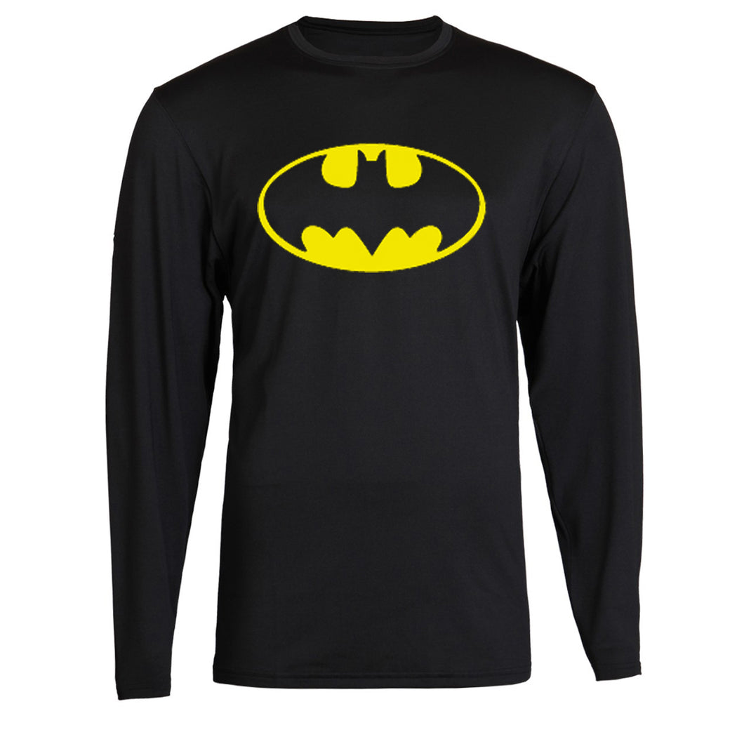 batman classic logo all sizes unisex long sleeve s - 2xl black long sleeve tee