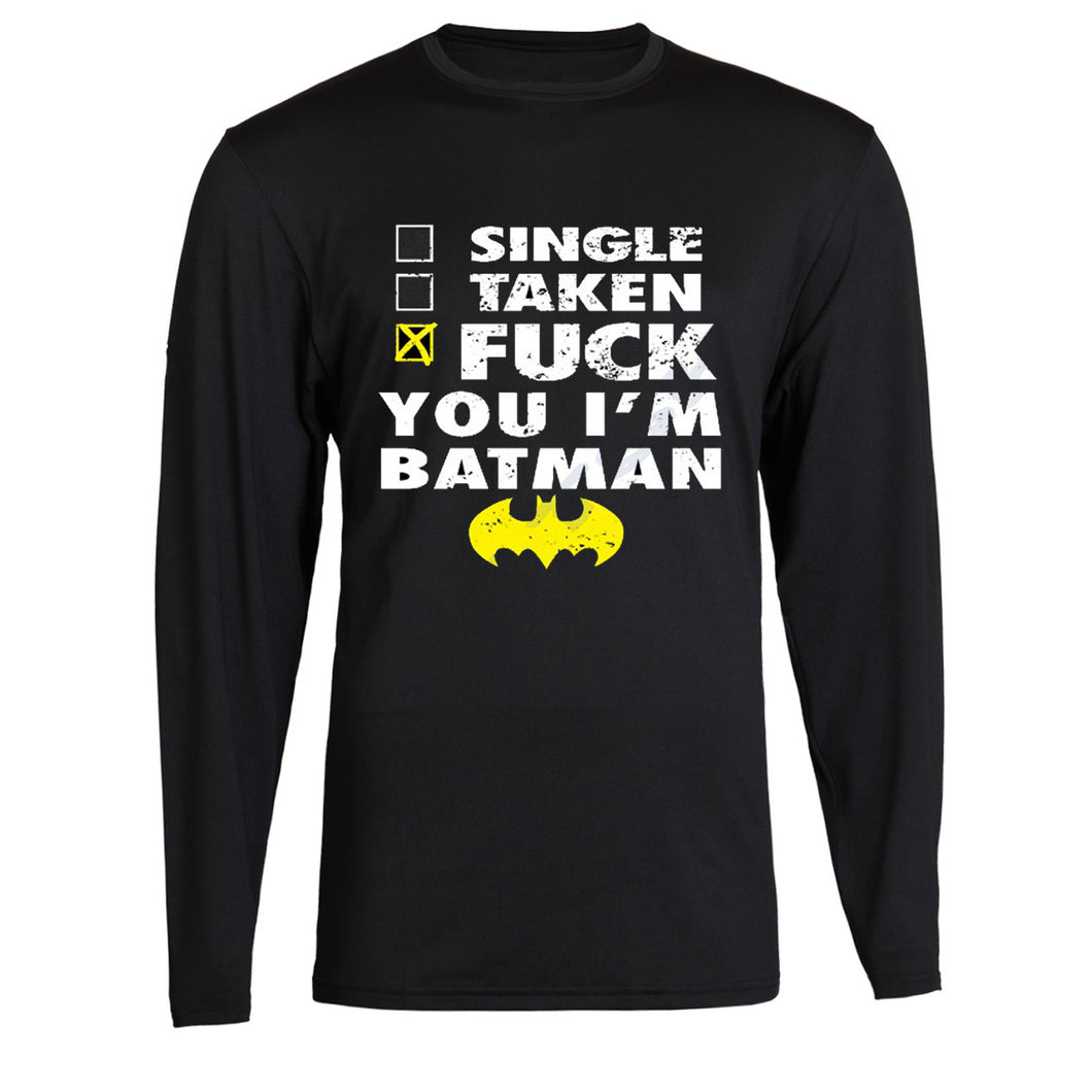 batman classic logo all sizes unisex long sleeve s - 2xl black long sleeve tee