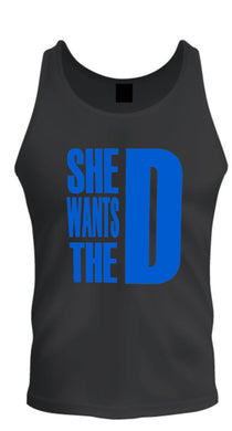 she wants the d dmaxx t-shirts tee blue d tank top