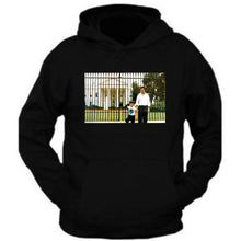 Load image into Gallery viewer, pablo escobar with his son in the white house usa tee hoodie